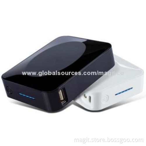 Mini Power Bank Supplier with 8,000/8,800/10,400mAh Capacity, LED Indicator